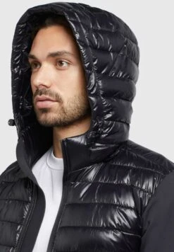 Khujo Bolt Shiny - Jas - Schwarz -Herenkleding Winkel 004a4ab648004bbc80113d895f669abb