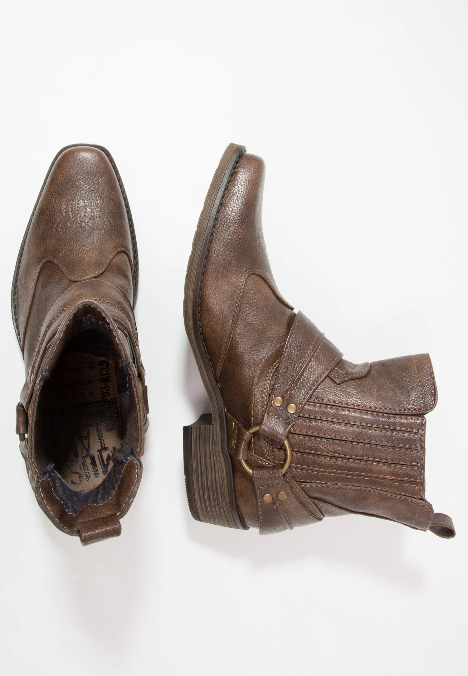 Mustang Cowboy-/Bikerlaarsjes - Braun 4 Mustang Cowboy-/Bikerlaarsjes - Braun - Afbeelding 2