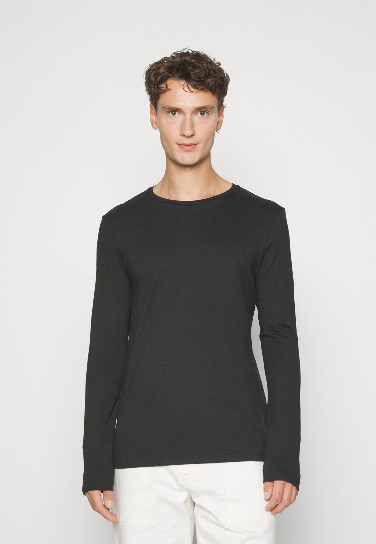 Pier One 2 Pack - Longsleeve - Black/Khaki 4 Pier One 2 Pack - Longsleeve - Black/Khaki - Afbeelding 2