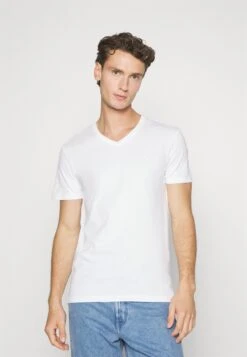 Pier One V Neck Bird Tonal 3 Pack - T-Shirt Basic - Light Brown/White/Dark Blue 14 Pier One V Neck Bird Tonal 3 Pack - T-Shirt Basic - Light Brown/White/Dark Blue -Herenkleding Winkel 1f5463f9c0604b97998b18e77595bc5f