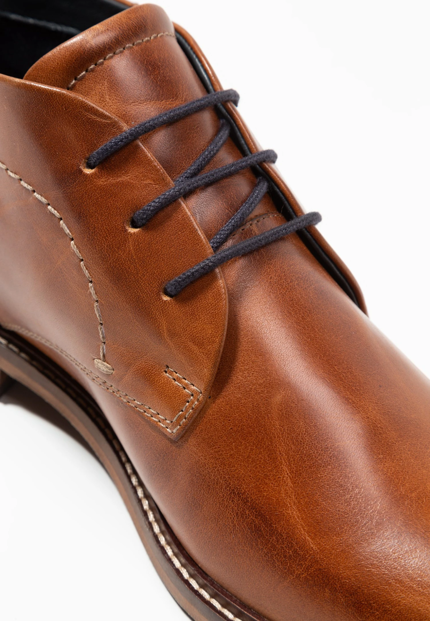 Pier One Leather - Veterschoenen - Cognac 7 Pier One Leather - Veterschoenen - Cognac - Afbeelding 6