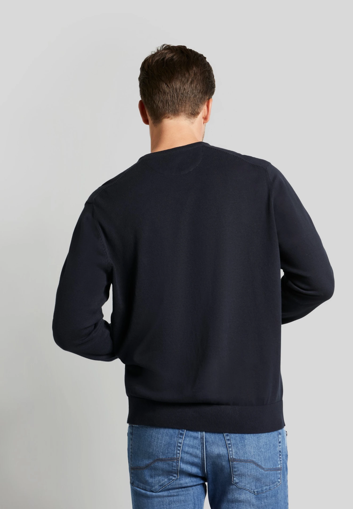 Bugatti V-Neck - Trui - Marine 4 Bugatti V-Neck - Trui - Marine - Afbeelding 2