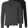 Pier One 2 Pack - Basic Turtleneck - Trui - Black/Mottled Dark Grey 2 Pier One 2 Pack - Basic Turtleneck - Trui - Black/Mottled Dark Grey -Herenkleding Winkel 564ded1d5c3c4890971ea33fb300ac4a