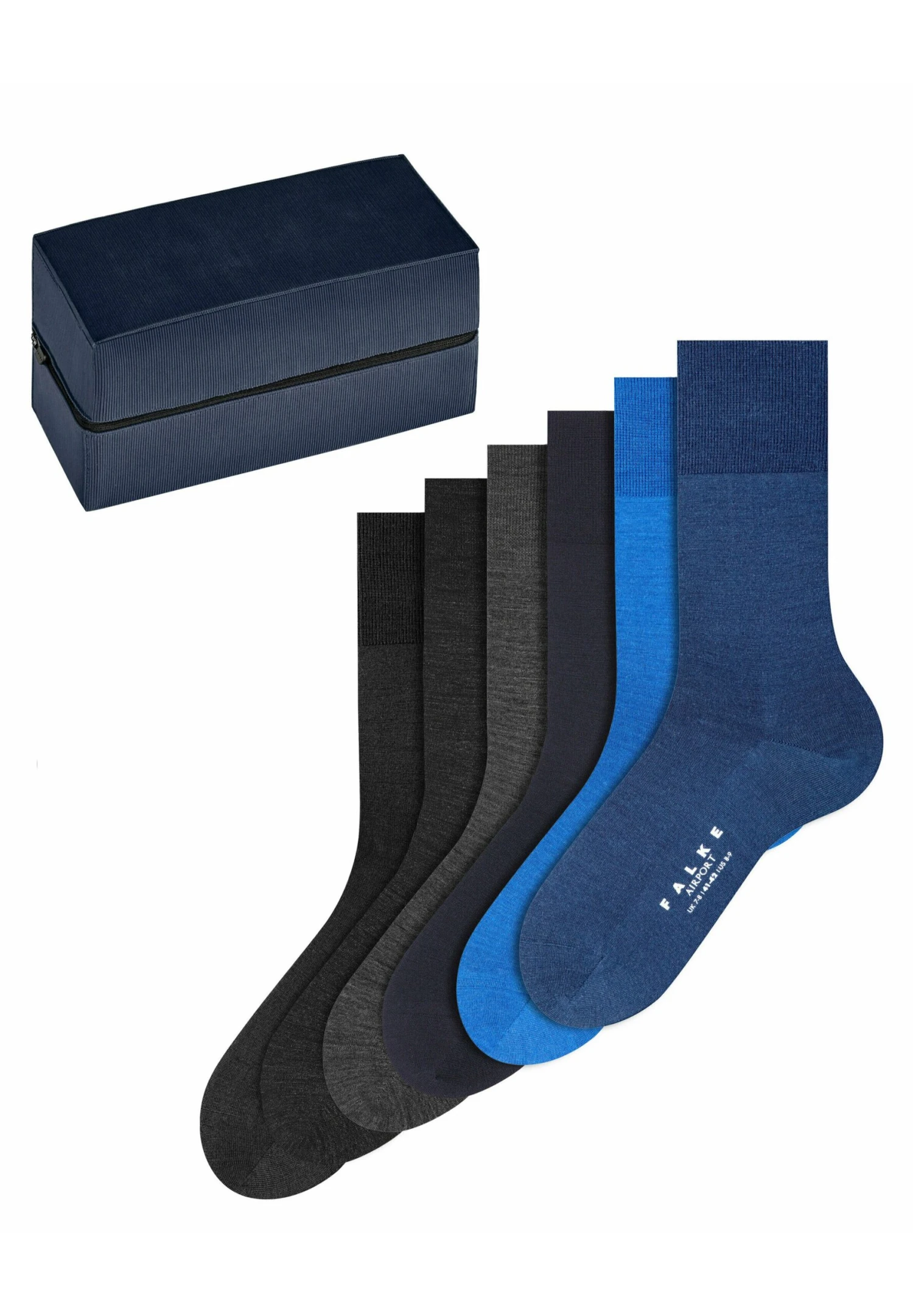 Falke Airport Traveller Bag 6-Pack Business & Casual - Sokken - Blue 8 Falke Airport Traveller Bag 6-Pack Business & Casual - Sokken - Blue - Afbeelding 6