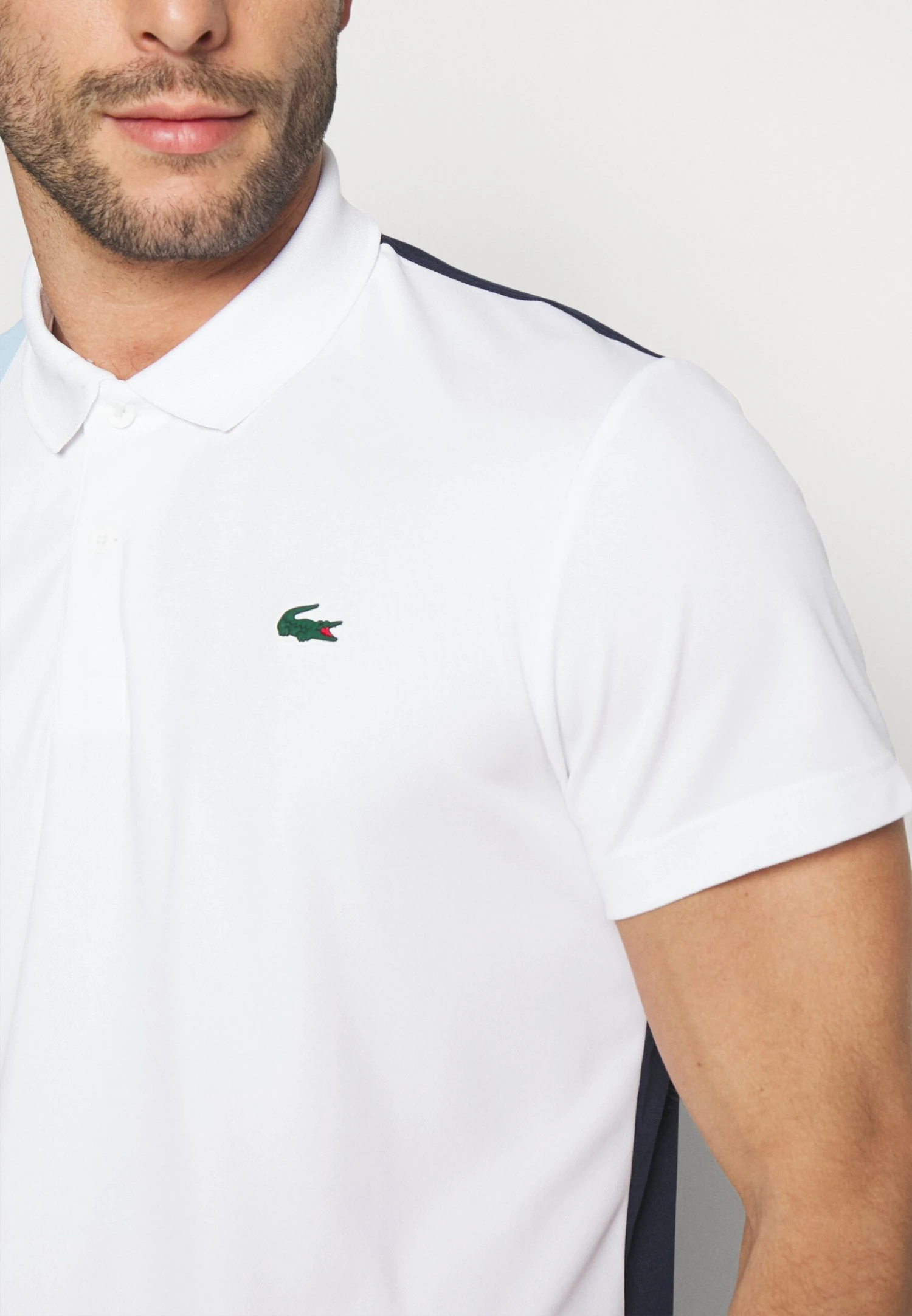 Lacoste Sport Tennis - Poloshirt - White/Navy Blue-Overview 8 Lacoste Sport Tennis - Poloshirt - White/Navy Blue-Overview - Afbeelding 6
