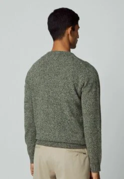 Hackett London Lw Mouline Crew - Trui - Green Taupe -Herenkleding Winkel 5d8c3f00f47c4525bb0445b76922e32d