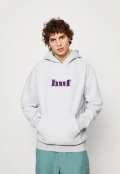 HUF Madison Heavyweight Hoodie Unisex - Hoodie - Heather Grey
