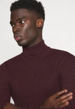 Pier One Muscle Fit Turtle - Trui - Mottled Bordeaux -Herenkleding Winkel 87bc9746f3cd48c78886c3726b9971e1