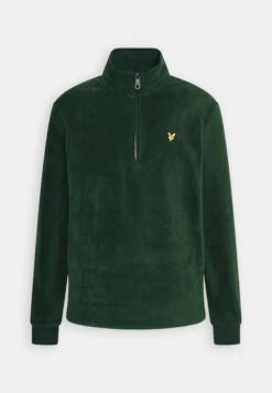 Lyle & Scott Quarter Zip - Fleece Trui - Dark Green -Herenkleding Winkel 94531ede8c0b435fa96b522e0ae2eb79