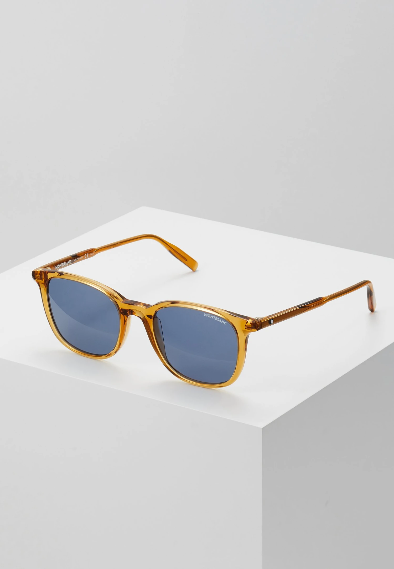 Mont Blanc Snowcap Round Acetate Sunglasses - Zonnebril - Yellow/Blue 3 Mont Blanc Snowcap Round Acetate Sunglasses - Zonnebril - Yellow/Blue