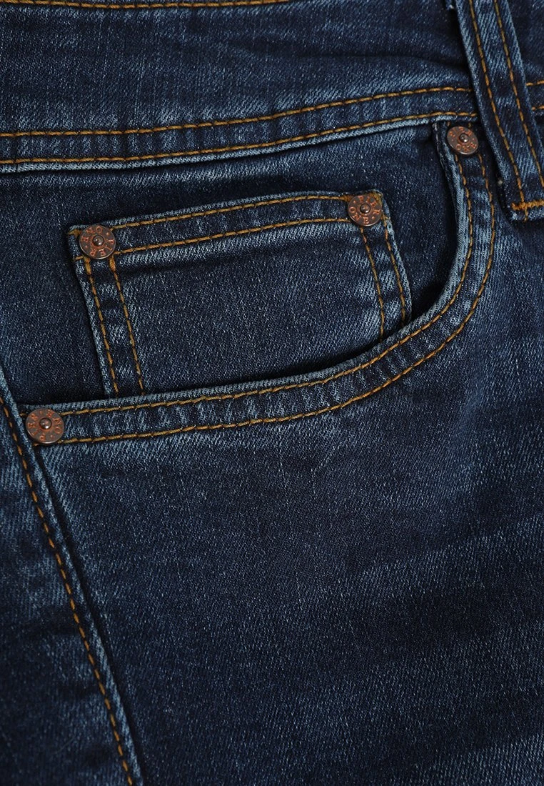 Pier One Slim Fit Jeans - Dark Blue Denim 7 Pier One Slim Fit Jeans - Dark Blue Denim - Afbeelding 5
