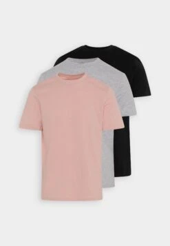 Pier One 3 Pack - T-Shirt Basic - Mottled Light Grey/Pink/Black 15 Pier One 3 Pack - T-Shirt Basic - Mottled Light Grey/Pink/Black -Herenkleding Winkel 99867f7702c549b5b66de9a87bff9eae