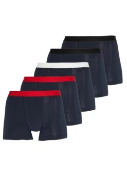 Pier One 5 Pack - Onderbroeken - Dark Blue/Red -Herenkleding Winkel ba6f2f15b66a486c8ed852722b2b6472