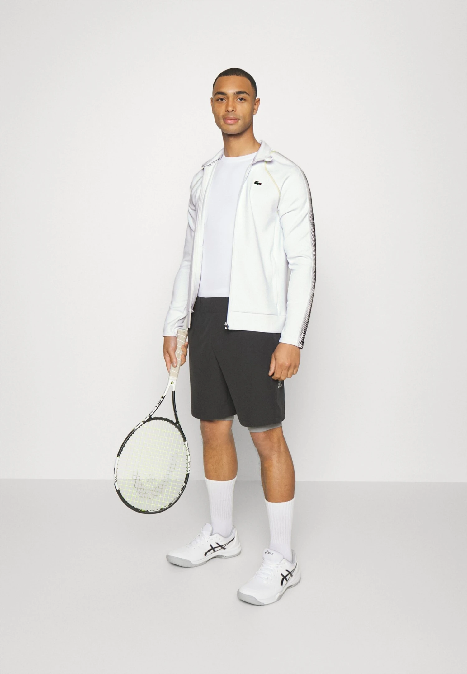 Lacoste Sport Tennis Jacket Med - Trainingsvest - Blanc Jaune 4 Lacoste Sport Tennis Jacket Med - Trainingsvest - Blanc Jaune - Afbeelding 2