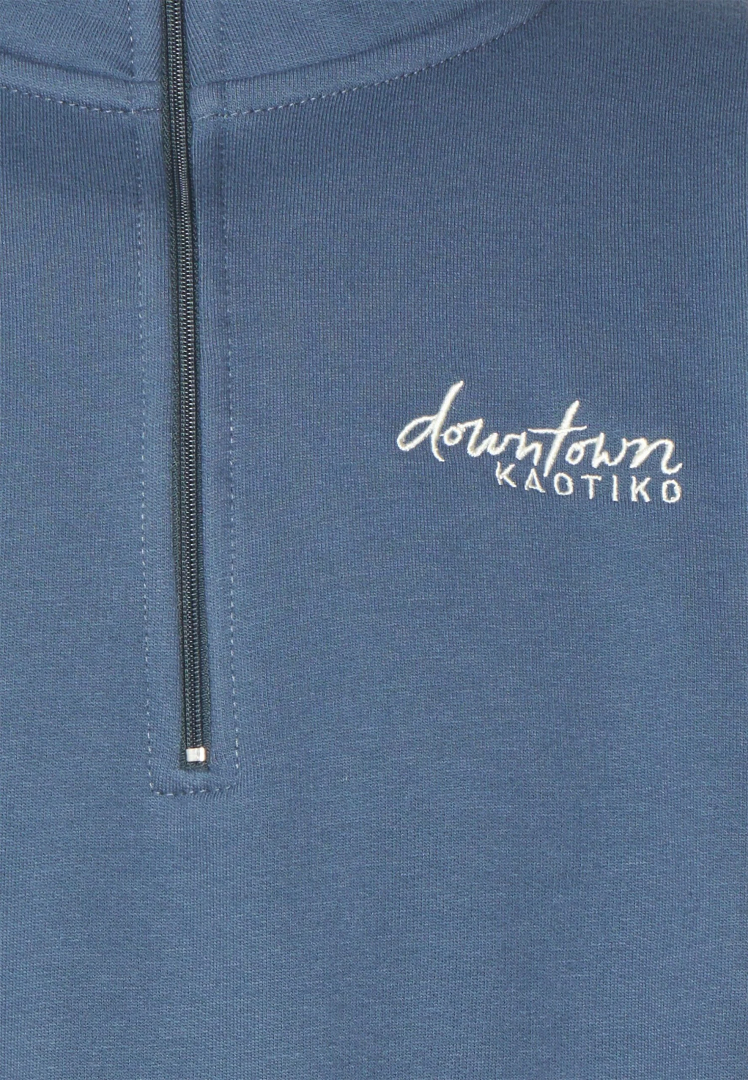 Kaotiko Crew Jean Bahamas - Sweater Met Rits - Prusia/Grey/Beige 5 Kaotiko Crew Jean Bahamas - Sweater Met Rits - Prusia/Grey/Beige - Afbeelding 3