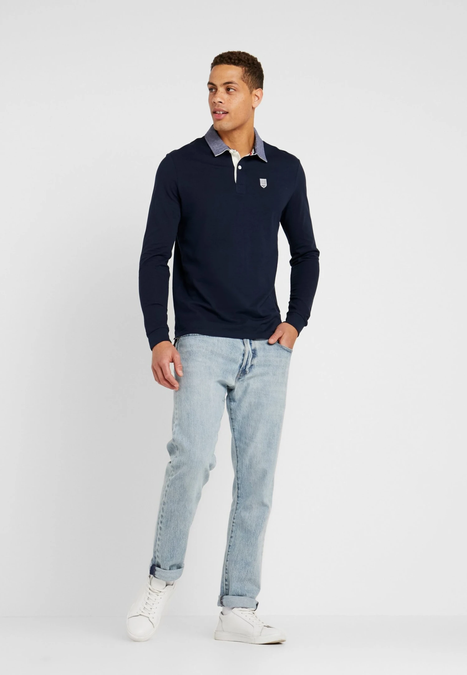 Pier One Collar Rugby - Poloshirt - Dark Blue 4 Pier One Collar Rugby - Poloshirt - Dark Blue - Afbeelding 2
