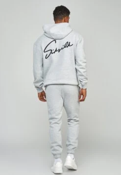 SikSilk Script Embroidery- Hoodie - Grey Marl 9 SikSilk Script Embroidery- Hoodie - Grey Marl -Herenkleding Winkel ebd96880e9484b3fac5d9e60964daaff