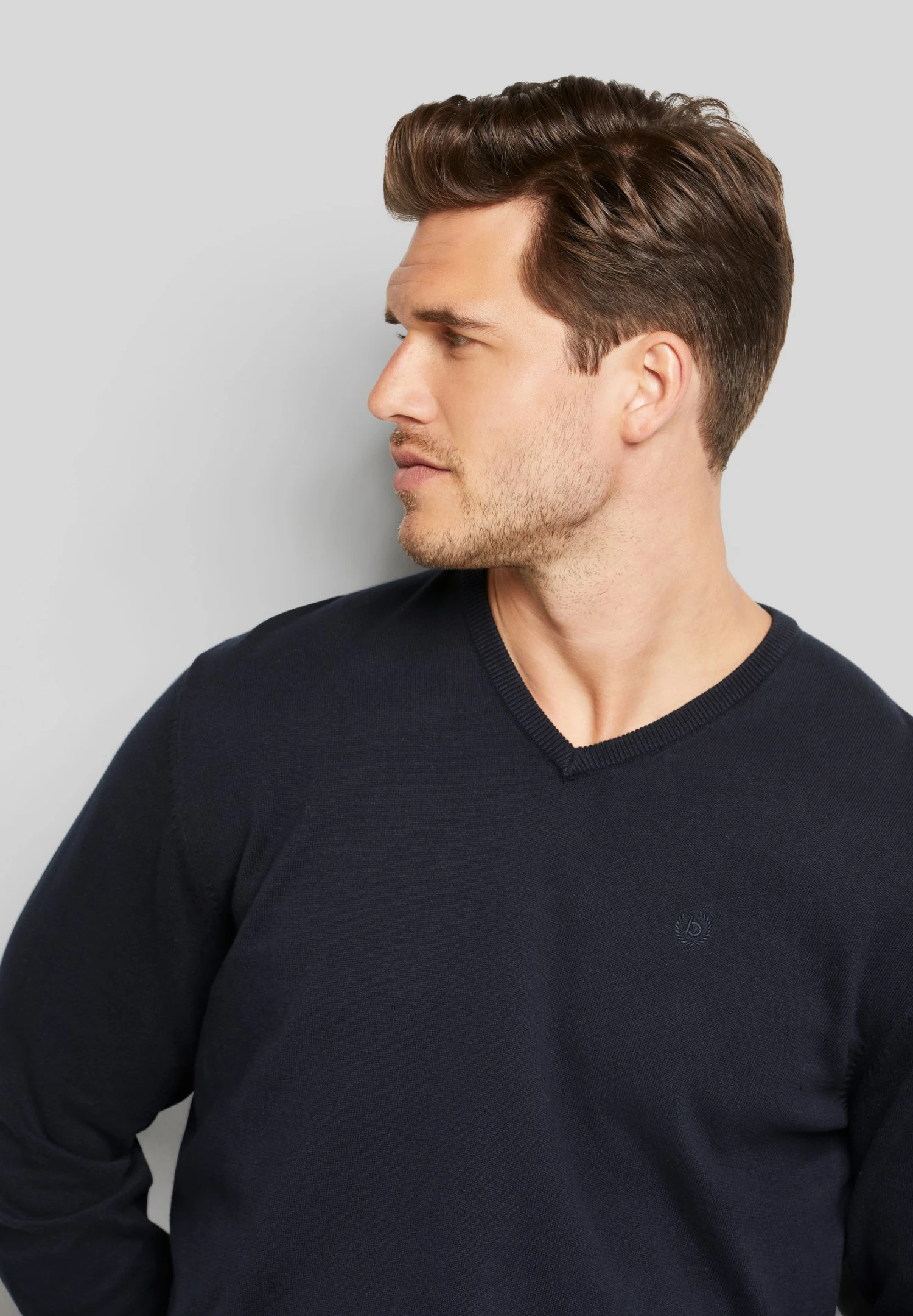 Bugatti V-Neck - Trui - Marine 5 Bugatti V-Neck - Trui - Marine - Afbeelding 3