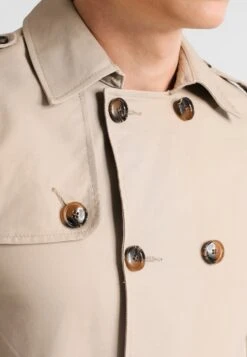 Pier One Trenchcoat - Beige -Herenkleding Winkel fd2acef9cc37474b8d762861283e4c9a